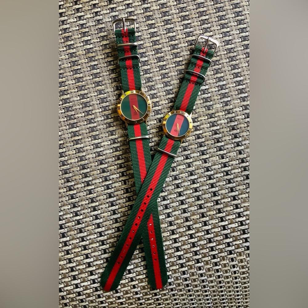 Gucci Gold-Tone Watch set for couple 💚❤️💛 - Picture 4 of 16